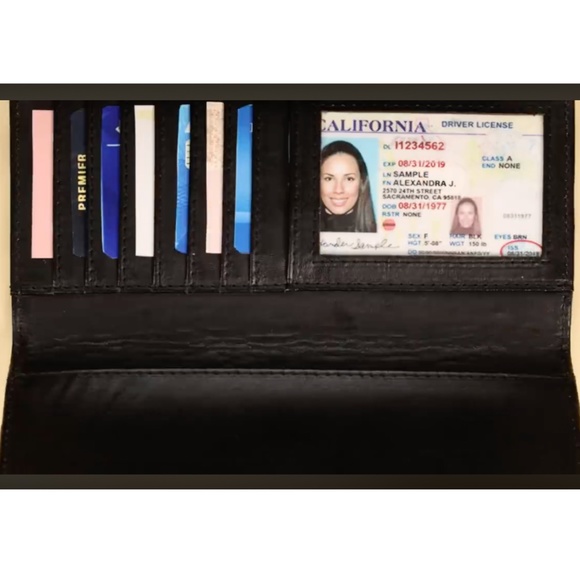 KUT FROM THE KLOTH STRIPED TRI-FOLD WALLET - Picture 5 of 6